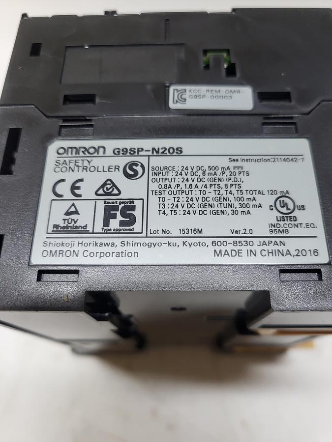 Used Omron G9SP-N20S