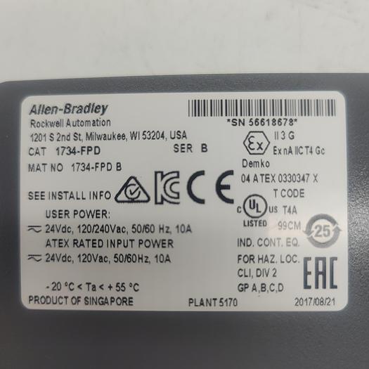 Used Allen-Bradley Plant5170 1734-FPD