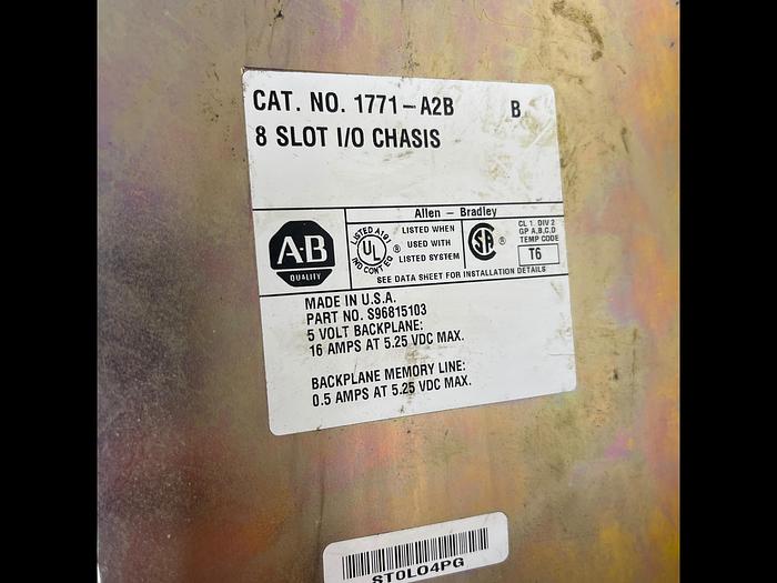 Used Allen-Bradley 1771-A2B B