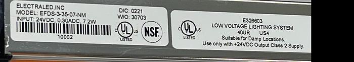 Used Electraled EFDS-3-35-07-NM