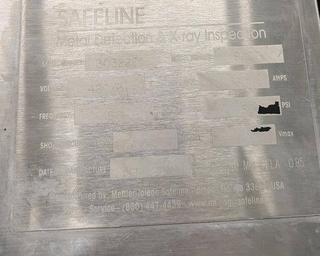 Used Safeline metal detector