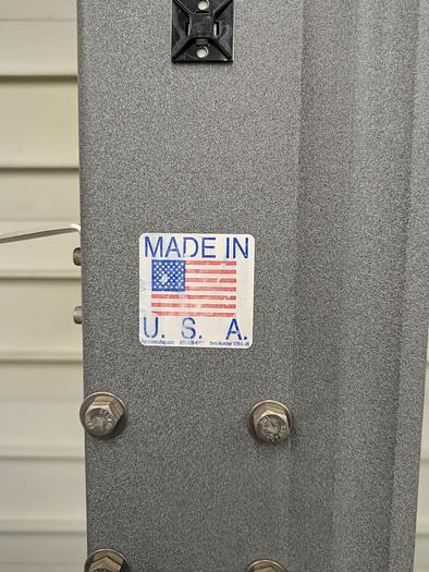 Used label printer, applicator, adjustable stand