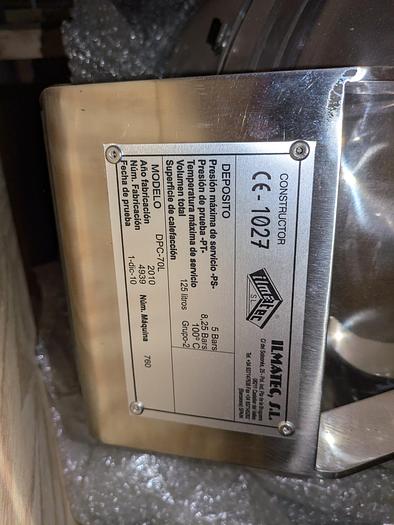 Ilmatec DPC-70L reactor tank