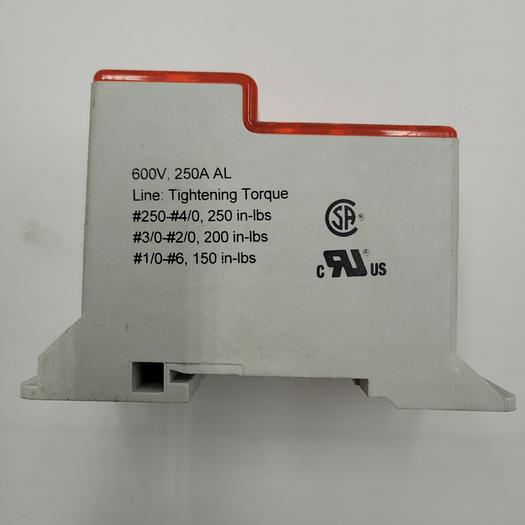Used Mersen CEP-FSPDB250 Power Distribution Block, Compact, Finger-Safe, IP20, 250A