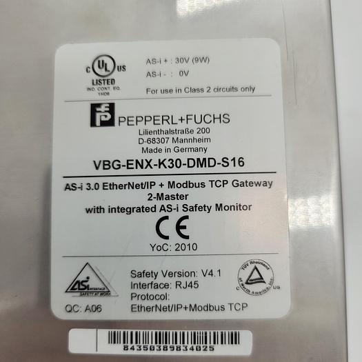 Pepperl+Fuchs Safety Monitor VBG-ENX-K30-DMD-S16