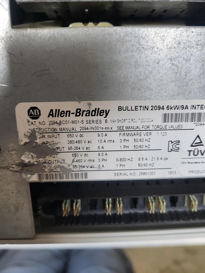 Used Allen-Bradley Bulletin 2094-8C01-M01-S Ser.B