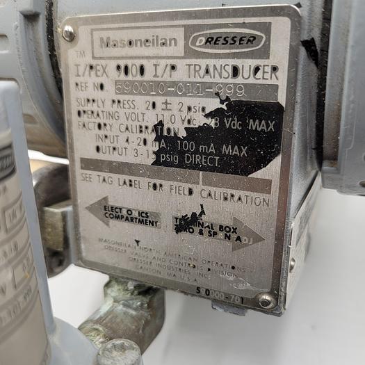 Used MASONEILAN 590010-011-999 Pressure Sensor/Transducer & MASONEILAN DRESSER 80-4 Pneumatic Regulator 250PSI