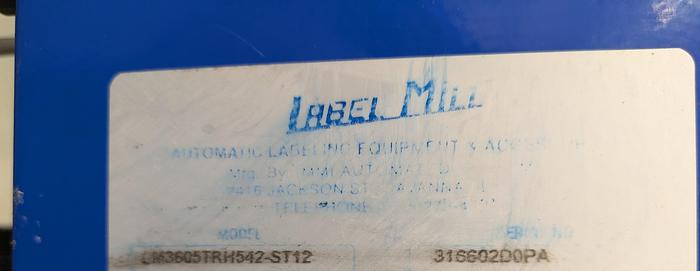 Used printer/labeler label mill 3605 and zebra ZE 500