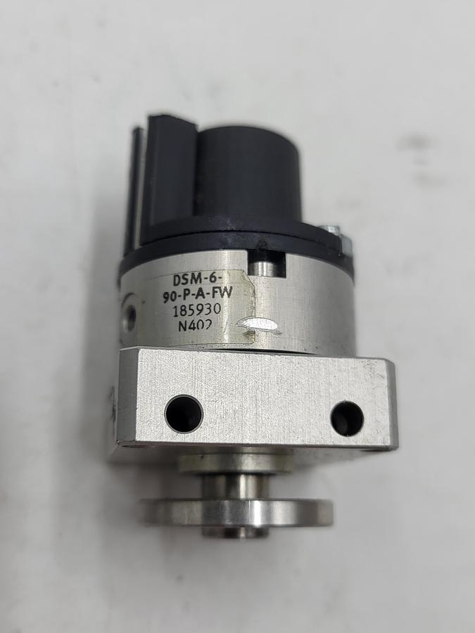 Used Festo DSM-6-90-P-A-FW Rotary Actuator, semi-rotary drive/swivel module, air, 90 deg, 6mm, flanged shaft