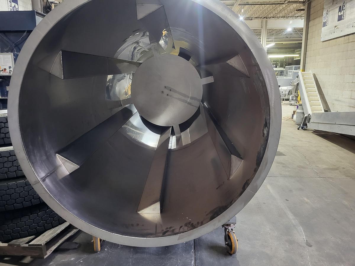 Used Seasoning drum, Stainless steel 14' long