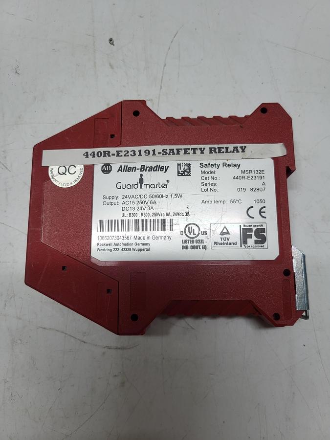 Used Allen-Bradley Safety Relay 440R-E23191 Ser.A