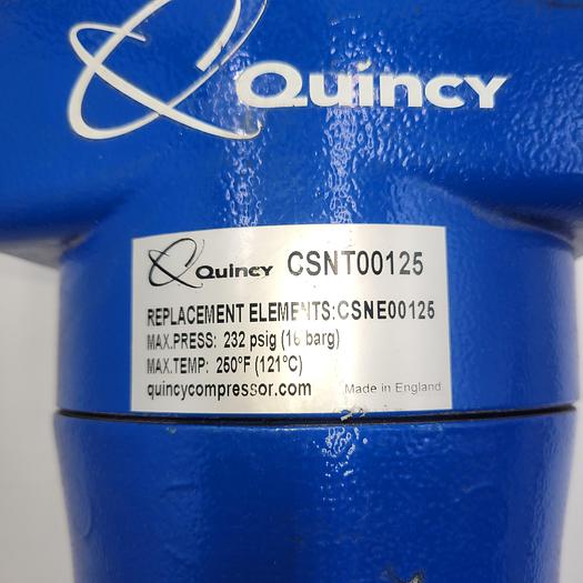 Used Quincy Air Filter - 125 CFM CSNT Coalescing Model#csnt00125