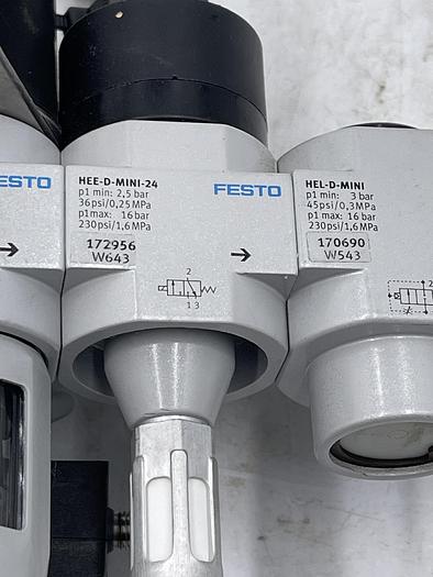 Used FESTO LFR-D-MINI,HEE-D-MINI-24,HEL-D-MINI…..
