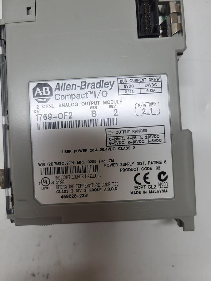 Used Allen-Bradley 1769-OF2 Ser.B