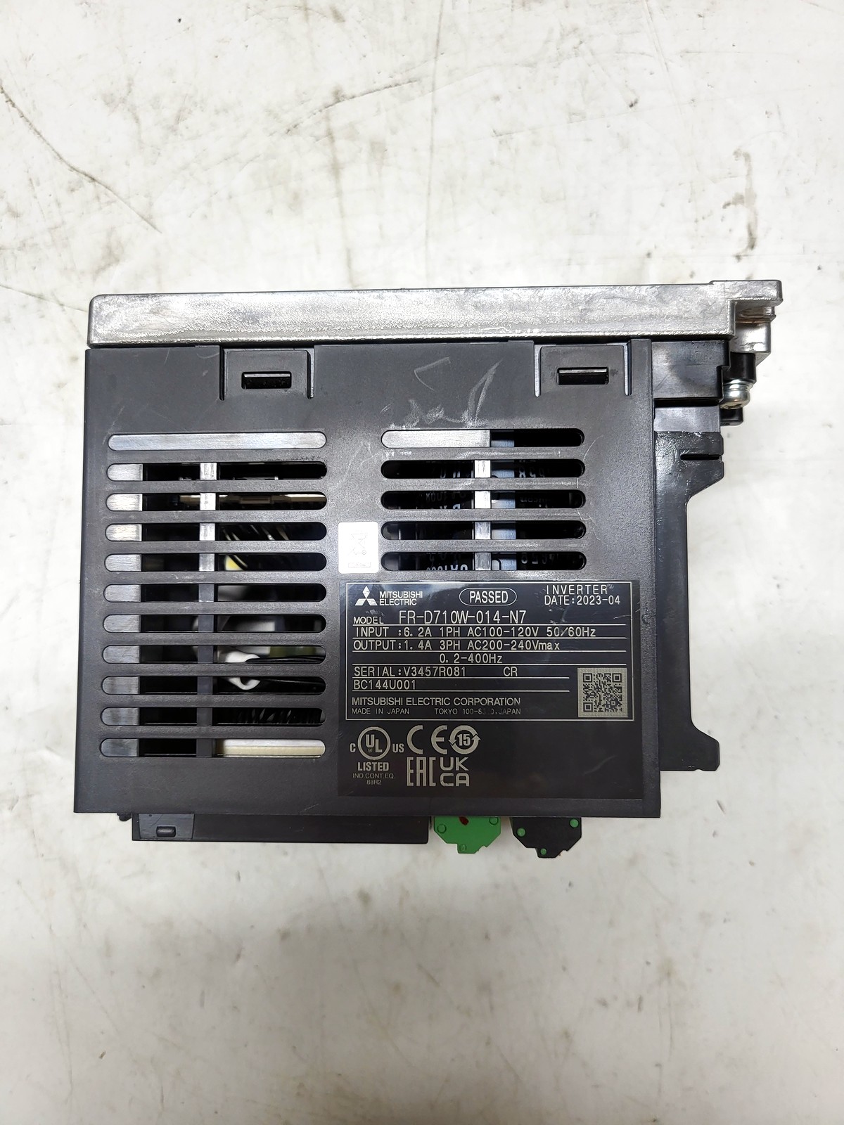 Mitsubishi Electric FR-D710W-014-N7 nameplate