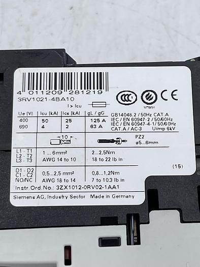 Used Siemens IEC/EN 60947-4-2