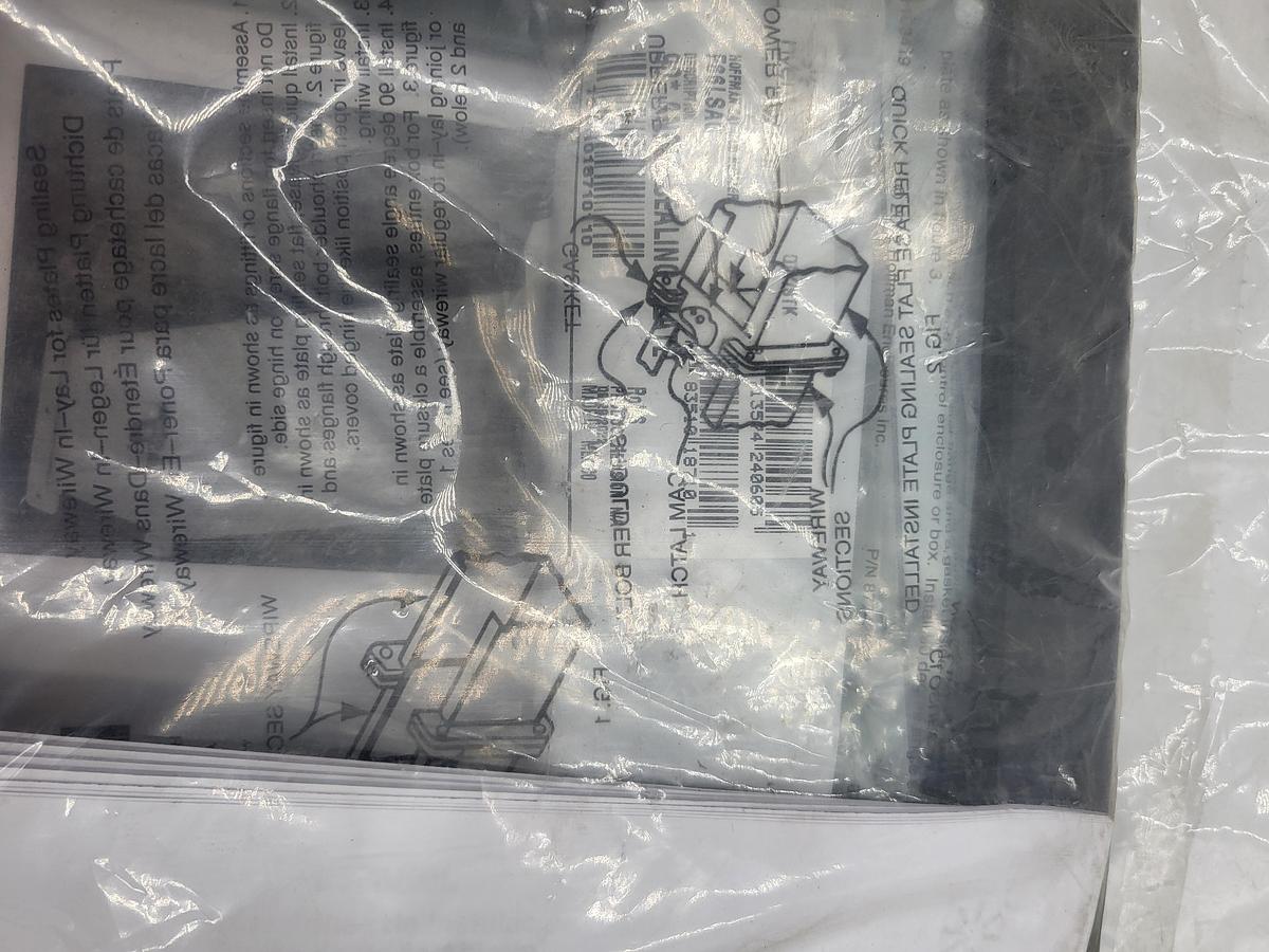 Nvent Wireway Box Connector: 6 in Wd, 6 in Ht, 7 5/8 in Lg, Steel *new in sealed bag*