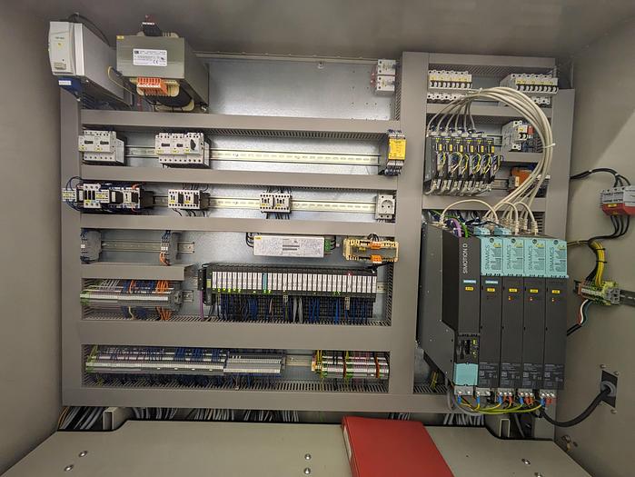 Used Kallfass Universa Servo 500 high speed automatic shrink wrap / with heat tunnel