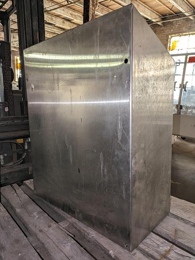 Used enclosure, electric panel, stainless steel, disconnect