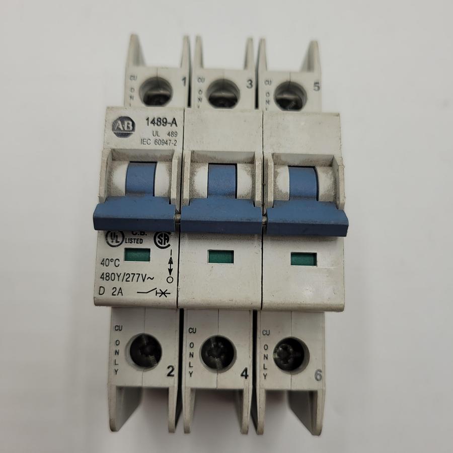 Used ALLEN BRADLEY 1489-A 3 POLE UNIT AB-5329