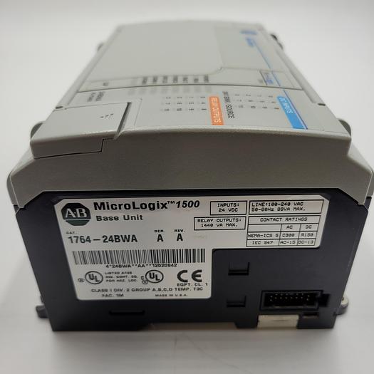 Used ALLEN BRADLEY MICRO LOGIX 1500 1764-24BWA SER A REV A
