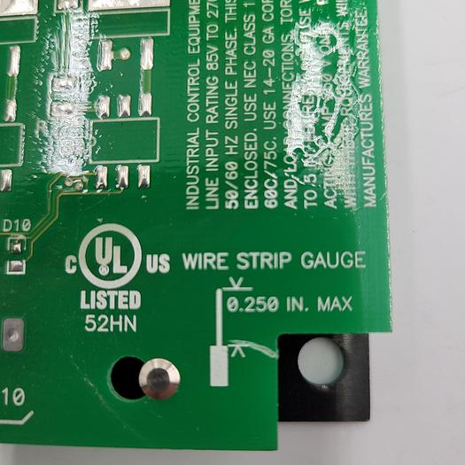 Used INDUSTRIAL CONTROL EQUIPMENT DCT606 CONTROL BOARD - IP26856E17X / FVN 1.0.02 0388 / 52HN