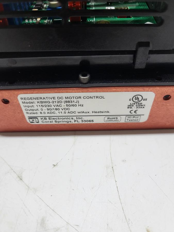 Used KB electronics Regenerative DC Motor Control KBMG-212D