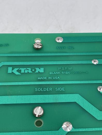 Used K TRON BLANK 9184-00107-A