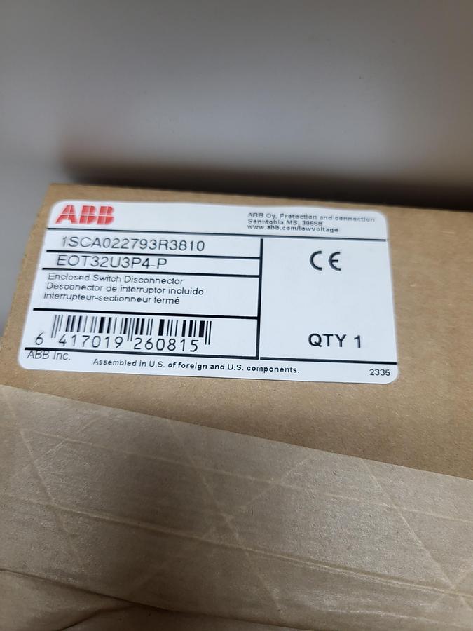 ABB 1SCA022793R3810 EOT32U3P4-P