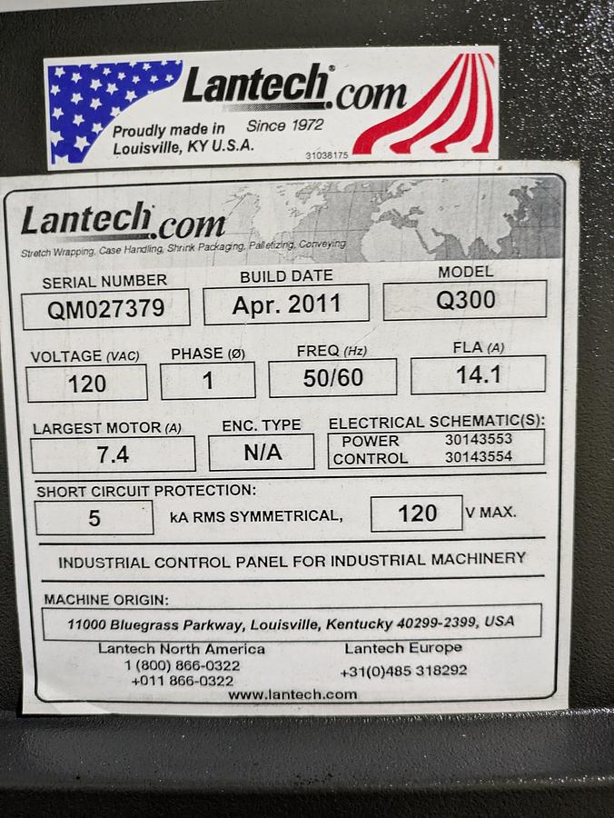 Used Landtech Q300 stretch wrapper