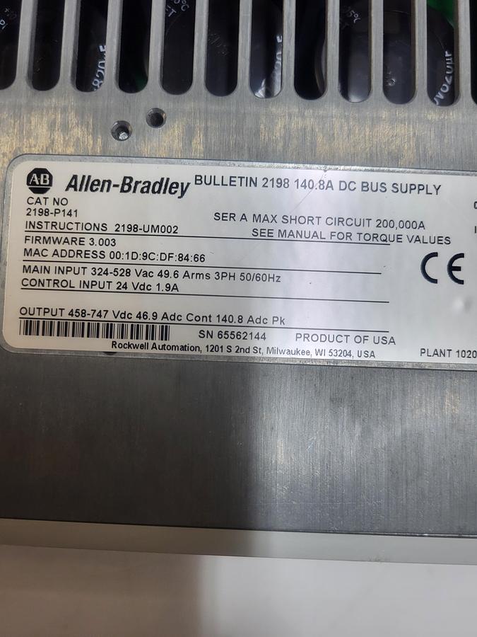 Allen-Bradley 2198-P141 Ser.A