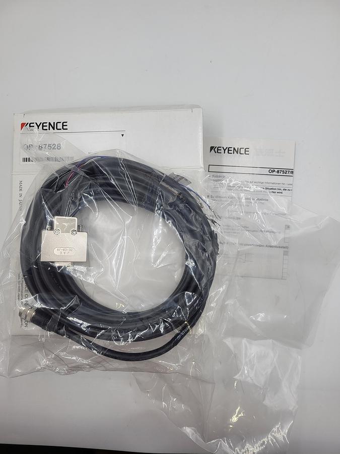 KEYENCE OP-87528 Control Cable *NEW IN BOX & SEALED BAG*