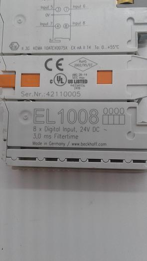 Used Beckhoff EL1008 Digital Input Module