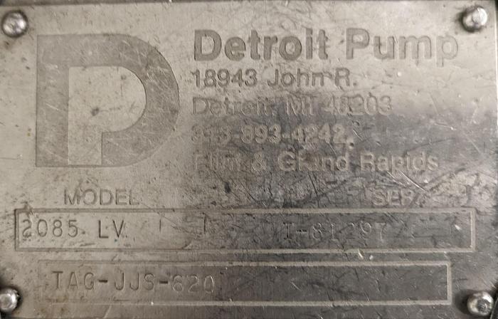 Used tri-clover pump model CL2284MDG mobile on wheels 20 hp motor