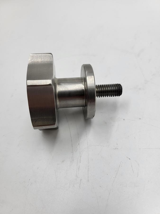 Used Stainless steel knob 1/4 - 20 thread 5/8" long 126672