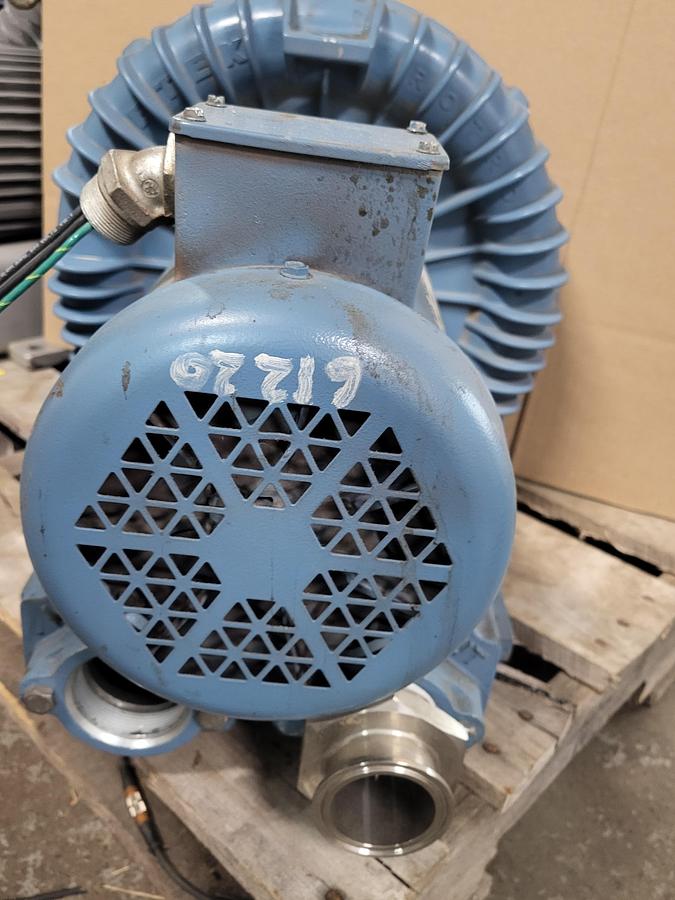 Used Ametek regenerative blower 3.5 HP TEFC 3 PH 230 / 460 V cat# 51895 RPM