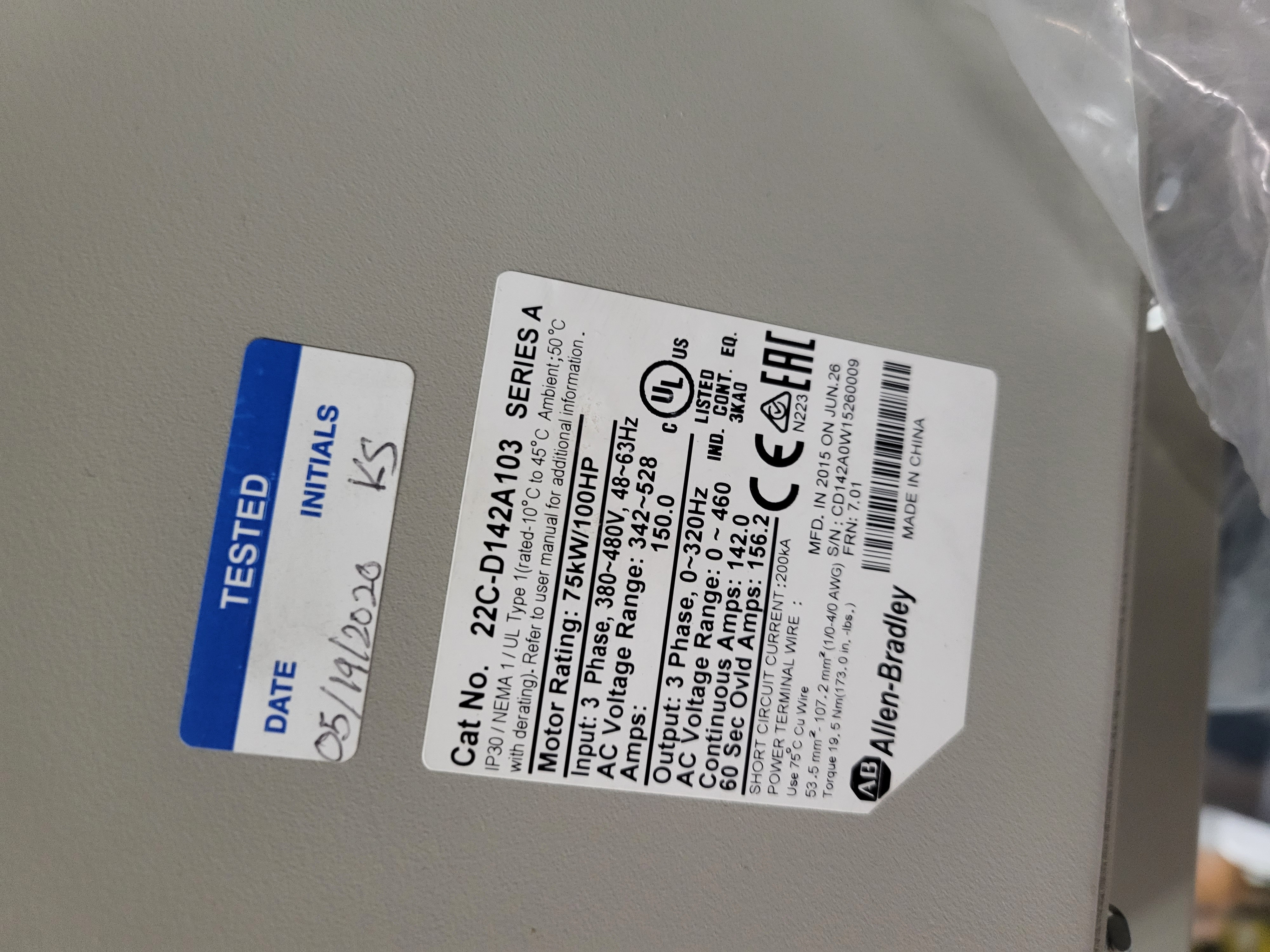 Allen-Bradley Powerflex 400 22C-D142A103 Ser.A NEW! not in box
