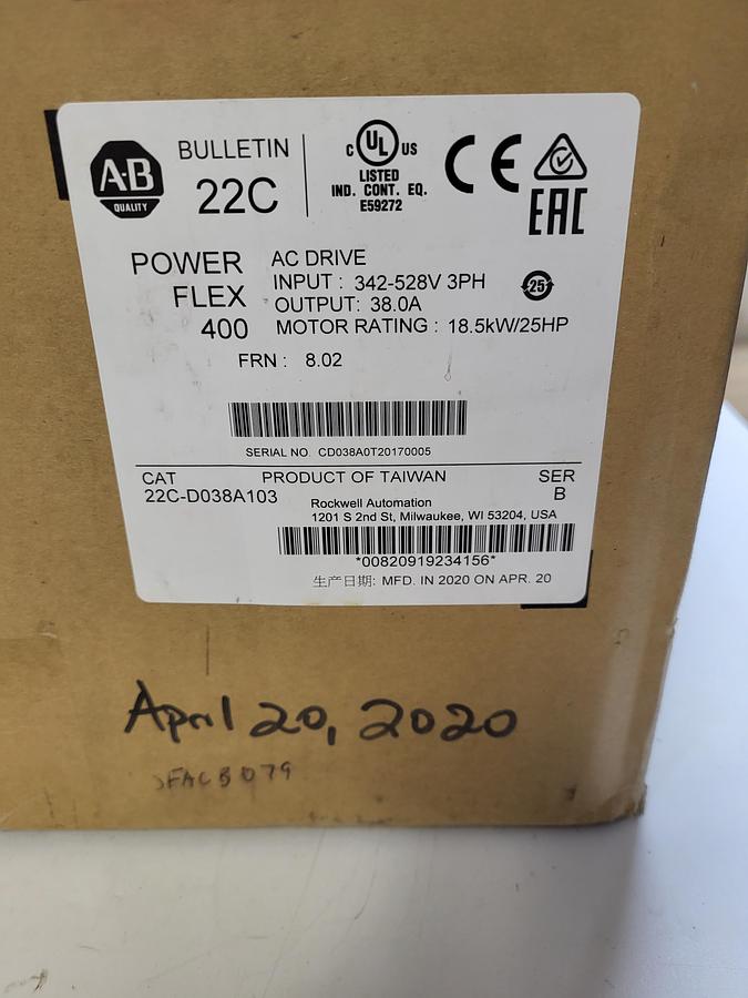 Allen-Bradley 22C-D038A103 Ser.B