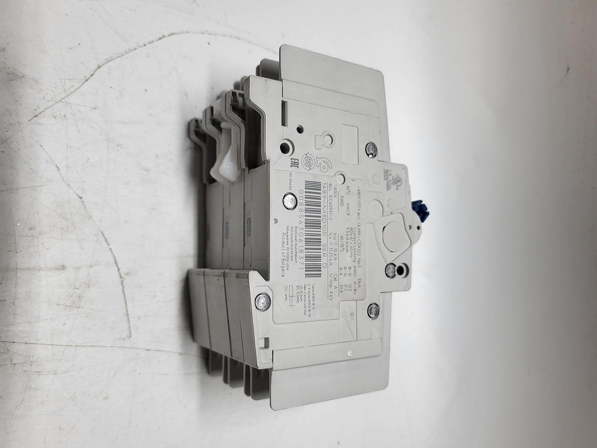 Used Allen-Bradley 1489-M3D100 Ser.D