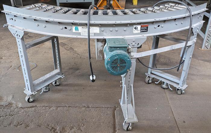 Used powered roller conveyor 45 degree