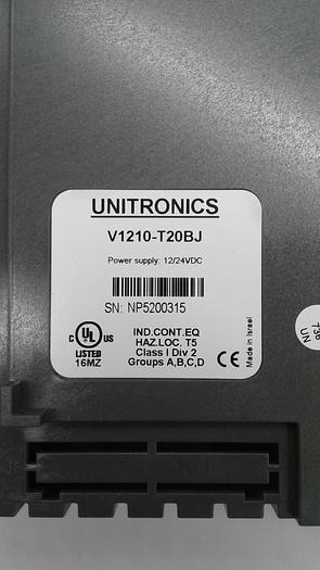 Unitronics V1210 Graphic Operator Panel & Programmable Logic Controller V1210-T20BJ