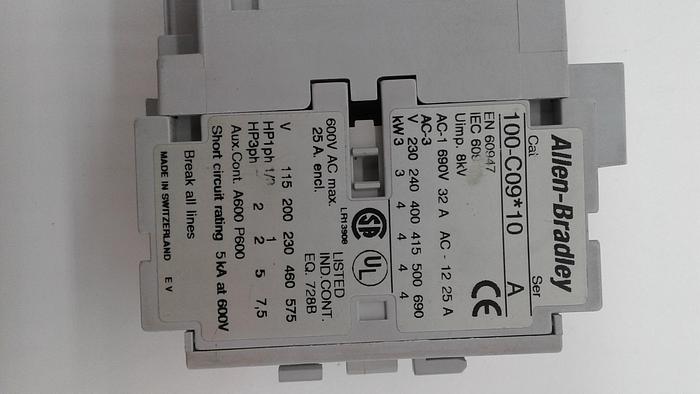 Used Allen-Bradley 100-C09*10