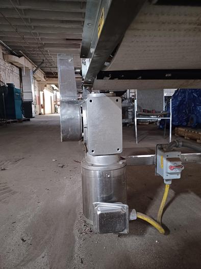 Used Stainless steel conveyor 32.5" wide 7' long 30" tall 