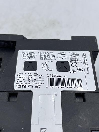 Used Siemens 3RT2026-1BB40