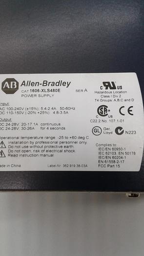 Used Allen-Bradley 1606-XLS480E Power Supply