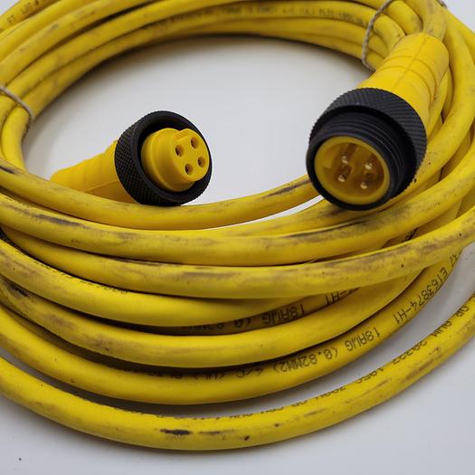 Used Lumberg Molded Cordset RSRK 40-637 / 10 METERS LONG