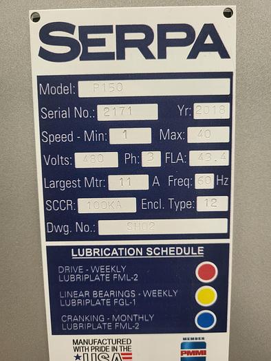 Used OMAG 1 gram filler packet and SERPA P150 cartoner line (2018)