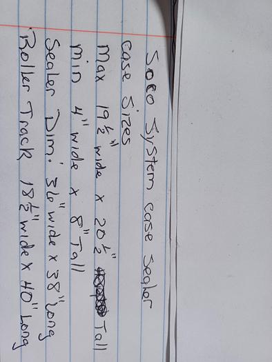 Used SOCO Case sealer T-10