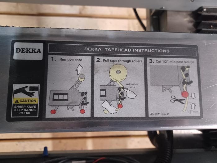 Used Wexxar Bel 252 case sealer and closer