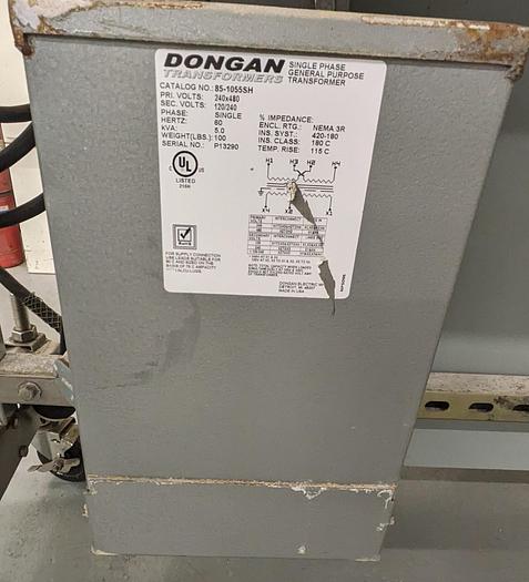 Used incline conveyor, multi outlet control panel, casters